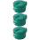 3Pièces Bols À Isolés Acier Vert Couvercle 6