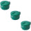 3Pièces Bols À Isolés Acier Vert Couvercle 7