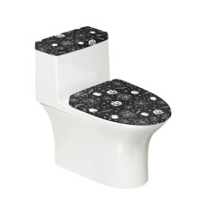 Pumpkin Spider Web Elastic Toilet Seat Cover Set 1 Piece