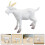 16Pièces Chèvres Miniatures PVC Décor Extérieur Et Maison 8