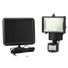 Motion Sensor Flood Lights, Extend Cables For Optimal Solar Panel Positioning, Aluminium Alloy, High Conversion Solar Cell, Bullet Leds, Waterproof