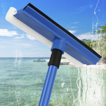 Multi-Use Window Squeegee, Flexible Rubber Blade For Streak-Free Finish, Wide Range Of Applications From Home To Car (46.5Cm - 75Cm)