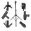 Snare Drum Practice Stand, Sturdy And Durable Metal Tripod Base with Triangular Fixation, Height Adjustable Stand for Ergonomic Playing, Rubber 6