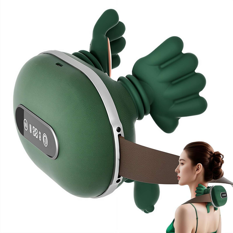 electric neck and shoulder massager with bionic hand kneading massage and heating function, suitable for neck relaxation