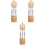 3Pcs Kitchen Essential Manual Pepper Grinder Salt Shaker Bottle 2