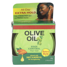 Long Lasting Edge Control Hair Gel For Conditions Hair And Seals Moisture, Non Flaking Formula With Avocado Oil And Hydrolyzed Keratin, Radiant Shine