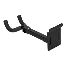 Guitar Wall Hook Metal Black Adjustable Mount for Ukulele Bass with Base