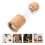 3Pcs Kitchen Essential Manual Pepper Grinder Salt Shaker Bottle 8