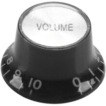 Guitar Knobs 10 Volumes and 10 Tones Silver Top Hat Bell
