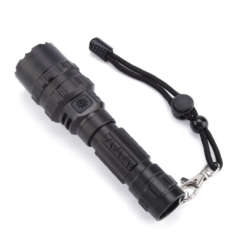 Φακός Tactical Master, εξαιρετικά φωτεινός φακός 3000Lumens με γρήγορη φόρτιση USB, ένα