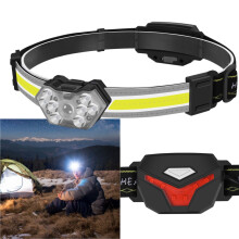 Rechargeable Battery Headlamp for Campers and Hikers, Super Bright LED with Multiple Lighting Modes, Waterproof Design for Safe Travel, Breathable