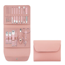 Stylish Manicure Set, Waterproof Stainless Steel Nail Clipper, Ergonomic Grooming Tools With Portable Case, Perfect For Travel Or Home Use,