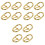 12Pcs Sturdy Buckles for Strap Length and Bag Making 3