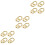 12Pcs Sturdy Buckles for Strap Length and Bag Making 5