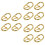 12Pcs Sturdy Buckles for Strap Length and Bag Making 6