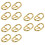 12Pcs Sturdy Buckles for Strap Length and Bag Making 7
