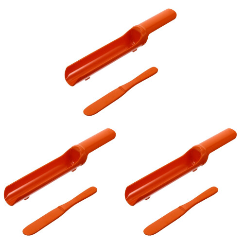 3Sets Kitchen Plate Set Orange Shrimp Ball Makers High Temp Resistant 1
