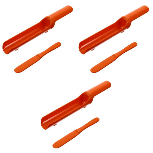 3Sets Kitchen Plate Set Orange Shrimp Ball Makers High Temp Resistant 2