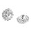 Crystal Rhinestone Button Flat Back Decoration DIY 15mm 50 Pcs Clear 3