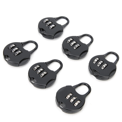 Portable 3 Digit Password Padlock for Backpack Anti Theft Lock 6pcs Australia 2