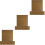 30Pcs Light Brown Self-Adhesive Hair Tool Stickers for Flat Iron 6