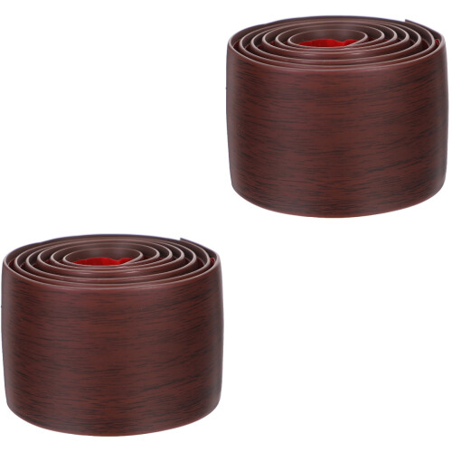 2Pièces Strips De Transition En PVC Durables Rouges Pour Sols Tapis 1