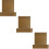 30Pcs Light Brown Self-Adhesive Hair Tool Stickers for Flat Iron 10
