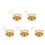 5pcs Filter Stainless Steel Hourglass To Rotate 10