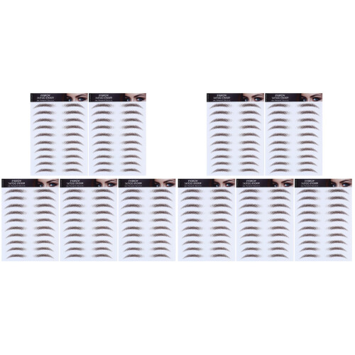 10Pièces Stickers Sourcils Marron Transfert Facile Usage 1