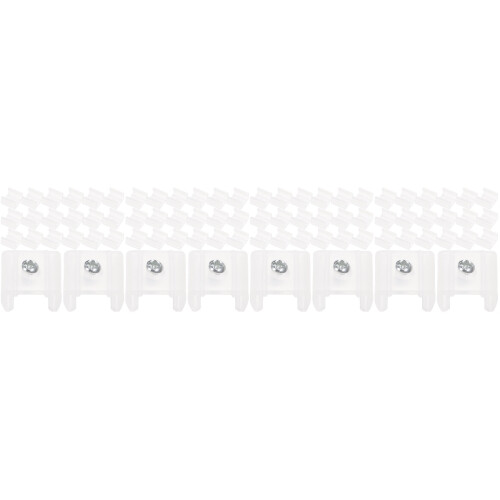 400Pcs White Silicone LED Strip Light Mounting Clips for Outdoor Use 2