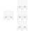400Pcs White Silicone LED Strip Light Mounting Clips for Outdoor Use 5