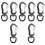 7Pièces Porte- Résistant À Usage Extérieur Boucle 5