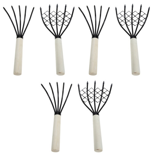 6Pièces Râteau 5 Durable Multiusages Pour Jardin 2