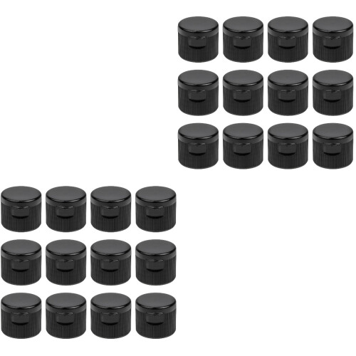 60Pièces Couvercles Étanches Bouteille Sport Noir Durable 1