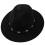 2X Cappello da Cowboy Occidentale A  Larga in Feltro per Uomo E Donna (Nero) 4