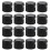 60Pièces Couvercles Étanches Bouteille Sport Noir Durable 10