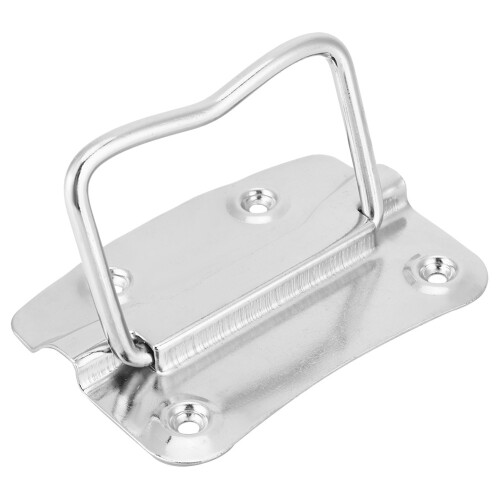 Versatile Functionality Folding Handle for Tool Box, Strong Load Capacity Pull Handle with Easy to Install Design, Durable Nickel Plated Iron for 2
