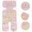 4Pcs Baby Stroller Cooling Seat Cushion Silk Mat 10