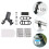 2Sets Black Bike Light Clip Sturdy Flashlight Support for Cycling 10