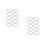 2Sets White Double-Sided Adhesive Tapes Hot Melt Glue for Office Use 3