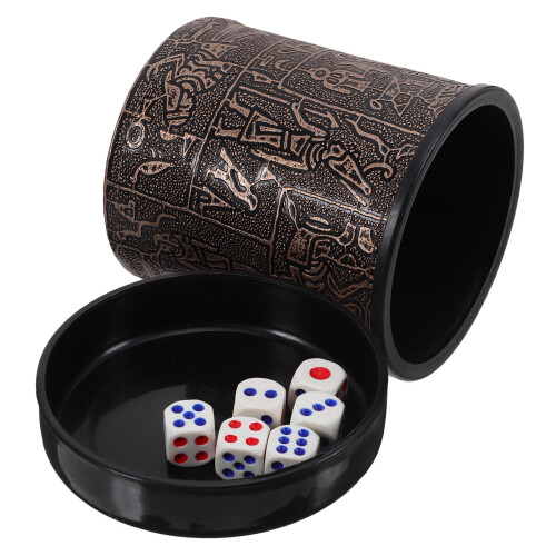 4Sets ABS Cups Brown Lightweight Rolling Cups for Party Use 1