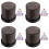 4Sets ABS Cups Brown Lightweight Rolling Cups for Party Use 6