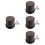 4Sets ABS Cups Brown Lightweight Rolling Cups for Party Use 7