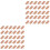 200Pcs Home Furniture Plastic Rectangular Sliding Nails Light Brown 3
