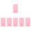 6St Roze Make-Up Penseelhouder Met Zuignap, Silicone Organizer 3