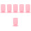 6St Roze Make-Up Penseelhouder Met Zuignap, Silicone Organizer 4