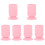 6St Roze Make-Up Penseelhouder Met Zuignap, Silicone Organizer 5