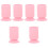6St Roze Make-Up Penseelhouder Met Zuignap, Silicone Organizer 6