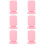 6St Roze Make-Up Penseelhouder Met Zuignap, Silicone Organizer 7