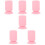 6St Roze Make-Up Penseelhouder Met Zuignap, Silicone Organizer 10